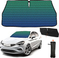 CHILL·TEK Funny Car Windshield Sun Shade Umbrella, American Plane Car Sun Shade Umbrella, Block UV Rays Heat Foldable Windshield Umbrella Sun Visor Protector - Keep Vehicle Cool for Cars SUV