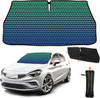 CHILL·TEK Funny Car Windshield Sun Shade Umbrella, American Plane Car Sun Shade Umbrella, Block UV Rays Heat Foldable Windshield Umbrella Sun Visor Protector - Keep Vehicle Cool for Cars SUV