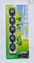 Febreze Car Air Freshener, Set of 5 Gain Scent Clips plus Bonus Storage Case