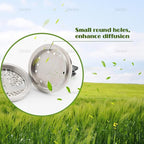 AUEAR, Car Diffuser Vent Clips Tree of Life Aromatherapy Essential Oil 30mm Stainless Steel Air Fresheners Lockets with 10 Felt Refill Pads for Women Men (Style D)