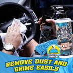 Salty Captain Ultimate 15-Piece Car Cleaning Kit – Car Wash Kit with 15L Bucket, Hand Mitt Towels, Brushes & 4x Cleaning Fluids – Includes Foam Blaster Gun – Premium Quality & Easy to Use