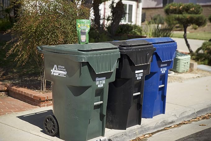 Garbage Odor Eliminator – Cherry Scented Absorbing Granules for Trash Bins, Dumpsters, Garbage Cans, and Outdoor Waste – All-Natural Sludge Control and Deodorizer – 24 oz Bag