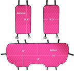FH Group Car Seat Cover Cushion - Cars Trucks SUV, Neosupreme Car Seat Cushions, Waterproof Car Seat Cover Cushion, Universal Fit Car Seat Protector Rear Set Pink