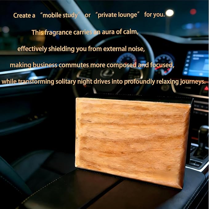 Car Air Freshener Wood Air Freshener - Car Odor Eliminator for Visor Clip Auto Accessories - Metal Clip - Essential Oils - Clean Ingredients - Teak Scent Starter Kit3PCS（Cabana/pine/amber）