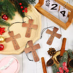 Fumete 24 Pcs Easter Christian Cross Car Air Fresheners Gift Bulk Drift Air Freshener Religious Fresh Scented Hanging Ornaments for Church Sunday School Gifts (God Bless You)