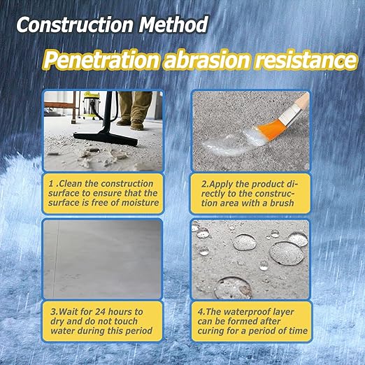 Waterproof Sealant Clear 2L(70 oz), Wadities Wall Bathroom Roof Water-Based Waterproof Coating, Invisible Repairing Leak Seal Liquid Rubber Sealant for Indoor & Outdoor