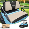 10L0L Golf Cart Seat Covers Universal for Yamaha G29 Drive2 Club Car Precedent Tempo Standard Front Seats, Breathable Mesh Bench Seat Cover, No Drilling Seat Cushion - All-Season Comfort