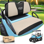 10L0L Golf Cart Seat Covers Universal for Yamaha G29 Drive2 Club Car Precedent Tempo Standard Front Seats, Breathable Mesh Bench Seat Cover, No Drilling Seat Cushion - All-Season Comfort