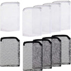 10 Pieces Aquarium Filter Bags Fish Tank Media Mesh Filter Bags Net Bag with Zipper for Charcoal Pelletized Remove Activated Carbon, Biospheres, Ceramic Rings
