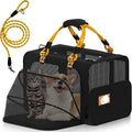 PAWZIDEA Large Pet Carrier Expandable, 24"×16"×16" Soft-Sided Cat Carrier for 2–4 Cats up 55lb, Portable & Collapsible Small Medium Dog Travel Crate for Car, XL Storage Pocket, ID Card, Shoulder Strap