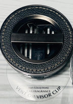 Bath and Body Works Leather Stitched Car Easy Open Fragrance Holder and Ocean Disc Refills Set of 3