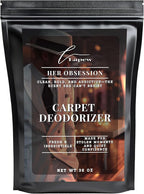 Lapew Her Obsession Carpet Deodorizer Powder - Pet Safe Freshener for Vacuuming | Scented Odor Eliminator for Home | 36 oz