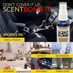 Scent Bomb Air Freshener Spray, 100% Oil Based Concentrated Air Freshener, Air Freshener Spray for Car, Room, Bathroom and Odor Eliminator (Vanilla-Licious)
