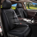 Car Seat Covers Front Seats for Nissan Sentra 2008-2025 2026, Breathable Cooling Ice Silk Leather Car Seat Covers, 2 Seats Vehicle Seat Protector Seat Cushion Auto Accessories (Black)