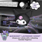Kuromi Steering Wheel Cover, Official Sanrio Car Steering Wheel Cover with Easy Clip-on Car Air Freshener – Cute and Long-Lasting Kuromi Air Freshener for Car, Odor Eliminator, Fun Scents