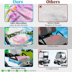 ENYORSE Golf Cart Seat Covers - Ethnic Style Golf Cart Towel Blanket for 2/4 Seater, Soft & Breathable Microfiber, Keeps Seats Cool & Comfortable, 51”x31”, Fits EZGO/Yamaha/Club Car