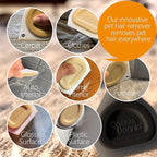 Mini Pet Hair Detailer, Pet Hair Remover for Carpet Couch Bedding Sofa, Car Interior Auto Detailing Supplies, Dog Cat Fur Reusable Brush for Furniture