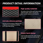 Car Center Console Cushion Pad, PU Leather Waterproof Auto Armrest Box Cover Protector, Comfortable Armrest Seat Box Cover Mat, Universal Car Accessories for SUV Truck (Red)