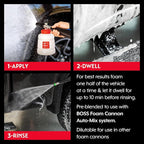Griot's Garage BOSS Foaming Surface Wash for Car Cleaning and Detailing, Compatible with the BOSS Foam Cannon Auto-Mix System, One Gallon