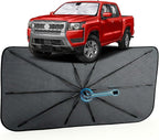 Car Windshield Sun Shade for Nissan Frontier 2022-2026 –[Reflective Coated Fabric] Sunshade Umbrella for Front Window, Car Shades Sun Visor Keep Car Cool and Protects Interior, 1:1 Exact Fit