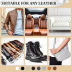 8.8oz Leather Recoloring Balm with 100ml Mink Oil,Beige Leather Repair Kit for Furniture,Leather Repair Cream,Leather Scratch Repair for Car Interior,Leather Conditioner for Couch