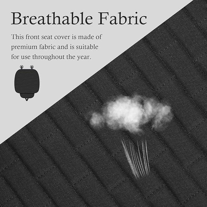 Car Seat Covers Front Seats,Non-Slip & Breathable Car Front Seat Cover with Lattice Design,Universal Bottom Seats Covers for Cars with Storage Pockets Cars Interior Accessories (Front Seat Cover)