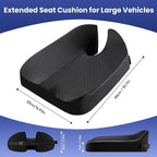 Heightening Car Seat Cushion for Car Seat Truck Driver for Broader Vision, Long Truck Seat Cushion Pressure Relief Cushion for Long Driving with Adjustable Strap Breathable Cover