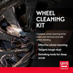 Griot's Garage Wheel Cleaning Kit, Includes Wheel Cleaner, Long-Reach Scrubbing Wheel Brush, and Two Mitts, 11224