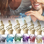 7 PCS Mini 10ml Colors Skull Perfume Bottle for Car Air Freshener Pendant Essential Diffuser Oil Fragrance Aromatherapy Empty Bottle Decor …