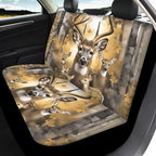 KEIAHUAN Deer Hunting Camouflage Car Seat Covers Front Seat Covers and Split Rear Bench Seat Covers Auto Interior Decorative Accessories Universal Fits Cars, Trucks, SUV, Vans