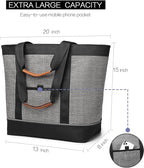 Insulated Cooler Bag Reusable Grocery Tote Bags Transport Large Lunch Box for Women