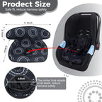 Piddle Pad, Car Seat Potty Training Protector, Baby Waterproof Car Seat Cover with Anti-Slip Backing, Machine Washable Liner for Toddler Carseat, Stroller (Black)