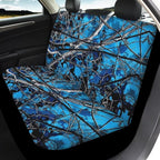 KEIAHUAN Blue Camo Hunting Car Seat Covers Universal Front Saddle Blanket Rear Split Bench Protection Cover Auto Accessories Easy to Install for Cars,Trucks,Sedans,SUVs