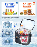 Soft-Sided Cooler Bag, 7/16/30 Can Insulated Lunch Box, Waterproof, Leak-Proof, Portable Lunch Bag for Work, Beach, Drink, Travel, Camping, Picnic