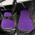 surpassme Comfortable Car Seat Covers Universal Back/Brench Seat Coves for Car Accessories with Storage Pockets, Padded Car Interior Covers for Automotive, SUV, Truck, and Van(Purple)