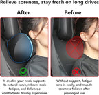 Car Headrest Pillow for Neck Support Memory Foam Car Neck Pillow Universal Fit Head Rest Travel Pillow Car Pillow for Pain Relief While Driving Black 2pc