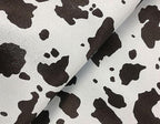 Cow Print Car Center Console Cover PVC Leather Armrest Cushion with 2 Storage Bags Universal Car Armrest Seat Box Pad Car Interior Accessories Protector for Women Men (White Black)