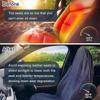 Car Seat Towel Cover, 2pcs Universal Front Seat Protector for Cars, SUVs and Trucks, Sweat Towel Car Seat Cover for Gym, Yoga, Swimming, Pets and Family Travel, Purple Gray