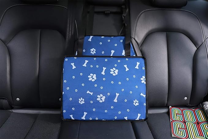 Myuilor Pet Dog Car Booster Seat Carrier,Portable Foldable Carrier with Seat Belt for Dog Cat up to 30lbs …