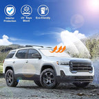 Windshield Sun Shade Custom Fit for 2017-2023 GMC Acadia SUV Accessories Foldable Sunshade Sun Blocker Protect Car from Sun Rays & Heat Damage Keep Car Cooler