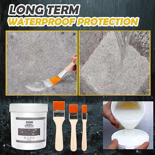 21 OZ (600g) Jaysuing Invisible Waterproof Agent, Waterproof Sealant, Transparent Rainproof Coating, Water-Resistant Anti-Leakage Agent, Transparent Repairing Leak Water-Resistant Adhesive