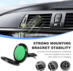 2PCS 30mm Car Diffuser Vent Clips, Tree of Life Aromatherapy Essential Oil Diffuser Locket with 12 Felt Pads, Stainless Steel Car Diffuser Locket Air Freshener (Black)