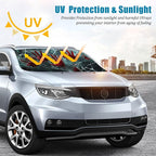 Bloody Handprints Car Windshield Sun Shade Foldable Sunshade Front Window Cover Sun Visor Protector Accessories (59x27.5 inches)