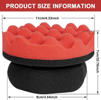 6 Pack Large Tire Shine Applicator Pad, Tire Hex Grip Applicator, Tire Shine Car Detailing Foam Sponge Tool, Reusable Car Cleaning Supplies After Car Wash Tire Cleaner for Applying Tire Shine