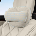 Car Neck Pillow, Comfortable Neck Pillow for Driving, Ergonomic Car Neck Support Pillow for Relieve Driving Fatigue, Suitable for Driving, Traveling (Beige)
