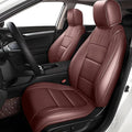 AOMSAZTO Custom Fit Seat Covers for Honda Civic Hatchback 2022 2023 2024 Sport/LX &Hatchback Hybrid Sport 2025 Full Set Faux Leather Seats Cover Burgundy