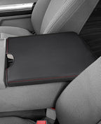 INTGET Center Console Armrest Cover for 2026 Ford F150 Accessories 2015-2023 2024 2025/for F250 F350 F450 F550 2017-2026 40/20/40 Jump Seat Car Arm Rest Lid Seat(red stitches, 2015-2026 Jump Seat)