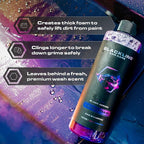 Blackline Automotive Extreme Foaming Car Shampoo - Extreme Ultra Foam Perfect for Ceramic Coatings - Compatible with Foam Cannon for Pressure Washer (16 FL Oz, JDM Squash)