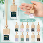 30 Pcs Appreciation Gift for Coworker Empty Hanging Car Air Freshener Diffuser Bulk May You Be Proud of The Work Thank You Glass Bottles Gifts for Staff Team Intern Teacher
