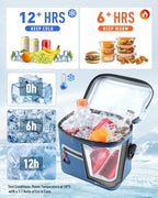 Soft-Sided Cooler Bag, 7/16/30 Can Insulated Lunch Box, Waterproof, Leak-Proof, Portable Lunch Bag for Work, Beach, Drink, Travel, Camping, Picnic